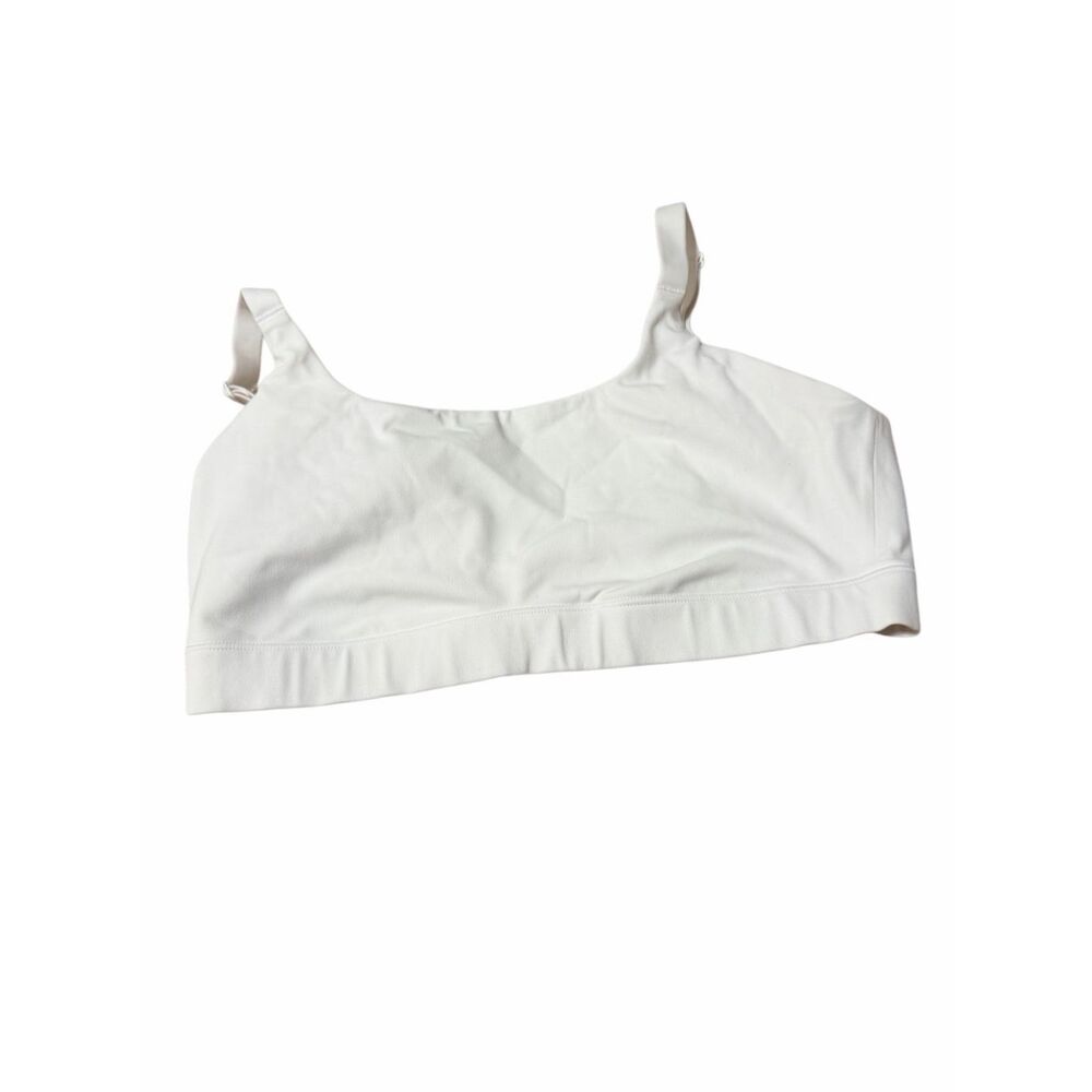 DELIMIRA Women's Strapless Bra Unlined Underwire Minimizer Plus Medium White